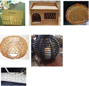 LANG ZI Vimini in Rattan in Plastica da 4 Mm / 8 Mm, Imitazione in Vimini in Rattan, Materiale per Riparazioni in Vimini per Mobili Fai-da-Te Riparazione per Maglieria Tavolo per Sedie in Rattan.