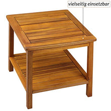 Deuba Tavolino Washington in Legno Acacia Oliato Interno Esterno 45x45x45cm Giardino terrazzo Patio Balcone