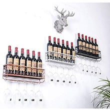 Portabottiglie a Parete Semplice e Creativo Portabottiglie da Parete Scaffali Galleggianti in Vetro Di Champagne Accessori per Bar Scaffalature, PZW, 2#