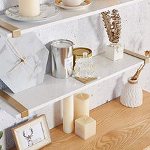 Semplicità Elegante Scaffale a Muro Scaffalature Sospese Scaffale Scaffale in Marmo Artificiale Trama Trasparente Impermeabile Resistente All'Usura Bagno Cucina Soggiorno, 6 Dimensioni, HJJ, bianca
