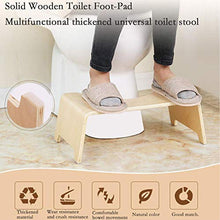 JSJE Sgabello da Toilette di bambù accovacciata, Sgabello Portatile Sgabello Addensato Donne Incinte per Le Donne igieniche Step, per Adulti ed Anziani, Allenamento vasin