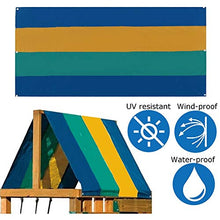 DYHQQ Baldacchino di Ricambio per Parco Giochi, telone di Ricambio per Altalena da 52"x 90" per Set da Gioco all'aperto, Multicolore,A