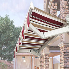 LWH Tenda da Sole a Scomparsa,150X150CM,Tenda da Sole Pieghevole Manuale,Ridimensionamento Manuale Impermeabile e Antivento Anti UV Panno Stoffa