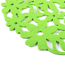 Tarente 4 Colori di Figura Rotonda Tavolo di Feltro tovagliette di Calore Resistente della Cucina della casa Cena Tovagliette Nuovo