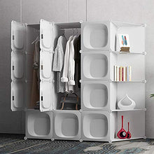 Coffee table FHW Armadio Installazione Semplice plastica Bagagli Combinazione della Stanza Armadio Governo di immagazzinaggio (2 Stili) Guardaroba (Size : 147x47x147cm)