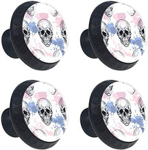 Cranio e schizzi Pomelli per Porta Set di 4 Pomelli per Mobili Manopole per Cassetti Cucina Armadio Vetro