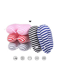 ZJM Cuscino da Viaggio, Completa E Spessa Attorno al Collo del Collo A Forma di U Schiuma Particelle Volanti Cuscino A 360 ° del Collo Environmentally Friendly Godetevi Portatile Cuscino,Blu