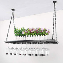 PZW Semplice e Creativo Portabottiglie da Soffitto Portabottiglie Altezza Regolabile Appeso a Parete Portabottiglie Di Ferro Ferro Metallo Portabottiglie Di Vetro Bicchieri da Calici Rack Stile Vinta