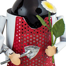 BRUBAKER Portabottiglie da Vino dal Design Coppia di Giardinieri - Scultura in Metallo con Biglietto D'auguri