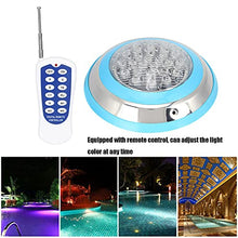 Crisis Luce LED per Piscina, Luce Subacquea 24W AC 12V 24LED, Illuminazione Impermeabile con Telecomando RGB, Luce per Piscina interrata montata a Parete RC per Paesaggio, Giardino, fontane pubbliche