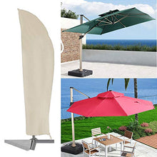 Copertura per ombrellone, patio esterno per giardino Copertura parapolvere Copertura protettiva Copertura per ombrellone Copertura protettiva Impermeabile per pioggia, neve, sole, nevischio(Beige)