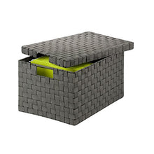 Honey-Can-Do OFC-03703 Scatola Grande per Documenti, Metallo, Nero/Bianco, 35.56x45.08x27.3 cm
