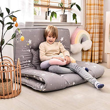 ABTSICA Materasso futon Giapponese a pavimento Tatami, tappetino portatile da campeggio per bambini, materassino pieghevole arrotolabile per letto matrimoniale, 7,100 x 200 cm