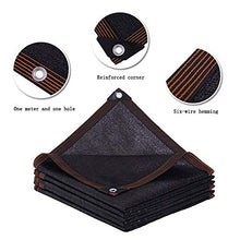 HTL Durable 12-Pin Parasole Net, Spessa Protezione Solare Panno, Usato per Ombreiatura e Isolamento Termico Di Courtyard, Balcone e Sul Tetto. L'Ombreiatura Tasso È Del 90%,Nero,6M * 15M
