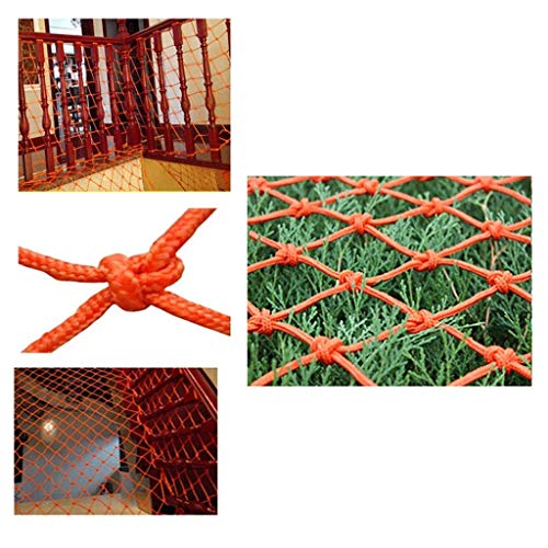 WaiMin Rete di sicurezza for bambini Rete di ringhiere Rete di protezione Balcone Rete di sicurezza Scale Rete infrangibile Appendiabiti Rete Rete decorativa arancione Rete for gatti Scuola materna Re
