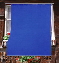 Tenda da Sole in Tessuto Resistente cm 140x250 100% Poliestere con Anelli Dis. 5 - Blu