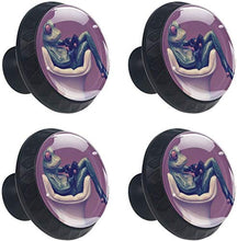 Fun Frog Pomelli per Porta Set di 4 Pomelli per Mobili Manopole per Cassetti Cucina Armadio Vetro