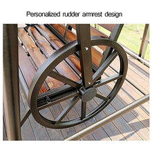 ZDYLM-Y Dondolo da Giardino con Tettuccio 2 posti con Staccabile Canopy - Giardino Swing con Il Pedale, per Outdoor Cortile