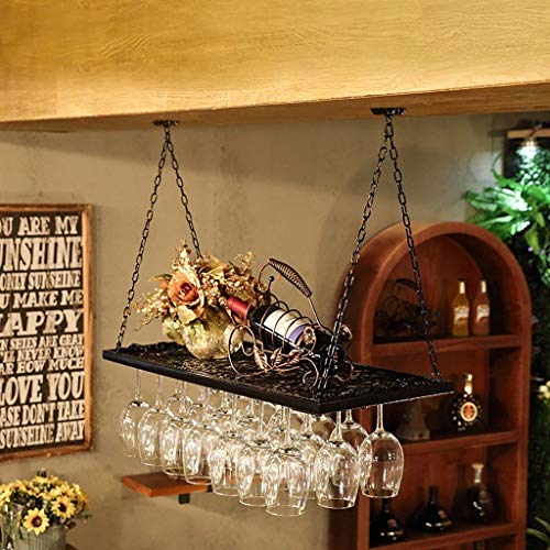 MoDi Wine Rack attaccatura del Supporto di Vetro, cremagliera di Vetro di Vino, Supporto di Vetro di Vino Scaffale, cremagliera di Vetro Champagne, Vetro RackBar Retro Hanging Wine Rack