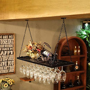 MoDi Wine Rack attaccatura del Supporto di Vetro, cremagliera di Vetro di Vino, Supporto di Vetro di Vino Scaffale, cremagliera di Vetro Champagne, Vetro RackBar Retro Hanging Wine Rack