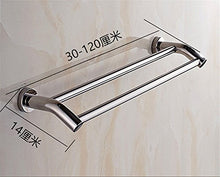 Towelrack 304 Acciaio Doppio tondino di Acciaio Allungato Bagno Bagno Barra di tovagliolo Grassetto , 30 Centimetri