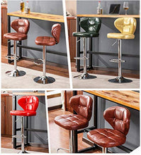 Poltrone Nubao Sgabello con poggiapiedi, Confortevole con Schienale Sedia da Pranzo Salone di Bellezza Aula Sala riunioni Altezza Regolabile Sgabello Bar (Colore: C, Dimensione: 63-83CM)