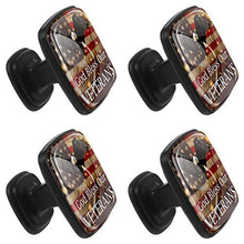 Bandiera americana Veterans Day eagle Pomelli per Porta Set di 4 Pomelli per Mobili Manopole per Cassetti Cucina Armadio Vetro
