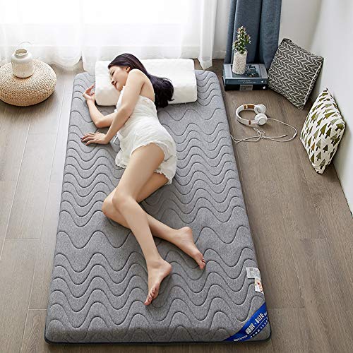 qwert Sleeping Tatami Floor Futon Materasso, Pieghevole Lattice Tatami Tappetino Spesso Tatami Mat Dormitory Floor Mat Sleeping Pad B 150x190 cm