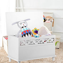 Festnight Cassapanca Contenitore Elegante | Contenitore Porta Giochi | Baule Contenitore da Interno 78,5x40x48 cm, Bianco