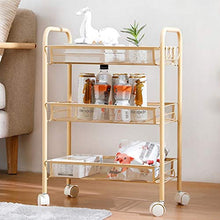 LYM &ripiano di stoccaggio Scaffalature Home Soggiorno Camera da Letto Cucina Ripiani Scaffale a 3 Strati Scaffale di Finitura