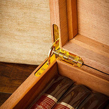 Minmin Cigar Box Idratante Gabinetto Legno di Cedro Fodera Grana del legno Parquet grande capacità alcoholized Cigar Box, 350x240x100mm accessori del sigaro (Size : 350x240x100mm)
