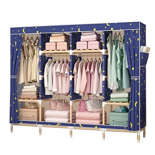 Guardaroba Hanger Piano Camera da Letto al Coperto con Coperchio Antipolvere Stendino Semplice Armadio XINYALAMP