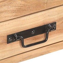 Wakects, credenza per soggiorno, in legno massiccio di acia, 120 x 30 x 75 cm