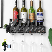 Tinyuet Scatola per Vino da Parete | Portabottiglie e Vetro | Decorazioni per la casa e la Cucina | Deposito di Sughero | Rack di stoccaggio-Wine