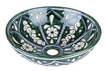 Baila – Lavabo Talavera fatto a mano – Cerames | Vasca 36 x 13 cm | Lavabo da appoggio messicano in ceramica per bagno ospiti...