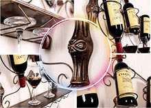 Portabottiglie per Vino Creativo portabottiglie per Vino in Ferro da Appendere a Parete Armadio per Vino Portabottiglie per Vino