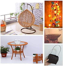 LANG ZI Vimini in Rattan in Plastica da 4 Mm / 8 Mm, Imitazione in Vimini in Rattan, Materiale per Riparazioni in Vimini per Mobili Fai-da-Te Riparazione per Maglieria Tavolo per Sedie in Rattan.