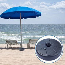 Steadyuf Base Ombrellone in PE, Antracite, Supporto per ombrellone da Esterno Portaombrelli Tondo Pieno d'Acqua per portaombrelli da 3,5-3,8 cm per Giardino, terrazza, ECC.
