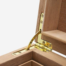 Minmin Cigar Box Legno di Cedro alcoholized idratante Trasparente Tetto apribile Visibile Grande capacità a Due alcoholized Cigar Cabinet, 350x240x150mm Accessori del Sigaro (Size : 350x240x150mm)