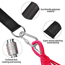 MIZOMOR 2pcs Cinghie Pendenti con Cuscinetti e Gancio di Protezione Dell'albero Forte Capacità Portante Cinghie per Amaca All'aperto per Swing Amaca Altalena di Corda o Poltrona Reclinabile