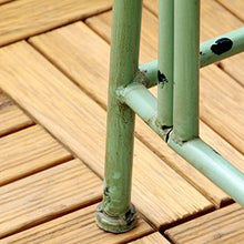 Panca da Giardino per Terrazza All'aperto Panchine del Parco Divertimenti, Panca in Ghisa e Legno Massello Resistente Intemperie con Braccioli Schienale, Panca 2 Posti Decoro Retrò in Ferro Battuto