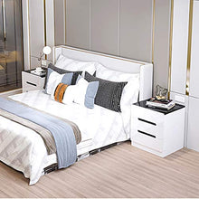 WSJQWHW Comodino Bianco, Piccolo Comodino con 3 cassetti, Camera da Letto Laterale, Comodino Semplice Camera da Letto Moderno Semplice Comodino Comodino Piccolo Armadio di stoccaggio