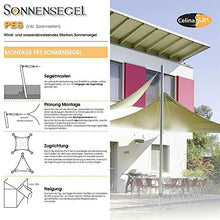 CelinaSun Tenda Parasole a Vela Protezione Solare Giardino Balcone PES Poliestere Idrorepellente Rettangolare 2,5 x 3 m Grigio Chiaro