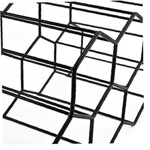 Vino Wine Rack bagagli Holder 7 Bottle Holder Wine Rack Tribuna del risparmiatore dello spazio Protector controsoffitto libero basamento del vino Rack Nero