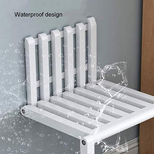 Folding Chairs Sedie Pieghevoli, sgabelli per Scarpe a Parete, sgabelli da Bagno, sgabelli da Doccia, sgabelli da Bagno in Legno massello, occupano Meno Spazio e Possono sopportare 150 kg