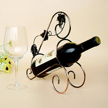 Ferro vino rack wine cooler filo d'epoca ornamenti artigianali cremagliera del vino decorazione della casa di moda creativa