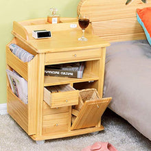 Xiaoli Comodini Comodino in Legno massello Semplice Moderno con armadietto Laterale della Camera da Letto dell'armadietto del Pino Comodini Letto