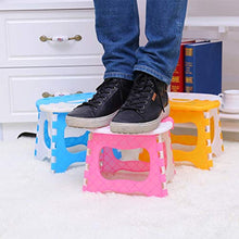 KOLOSM Sgabello Pieghevole da Bagno Bagno Piccola Panca per Bambini e Adulti all'aperto Portatile Sgabello Pieghevole Portatile Sgabello Pieghevole in plastica Addensato (Color : Pink)