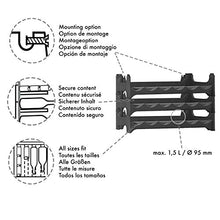GRIZZLY Cantinetta Scaffale Componibile Portabottiglie da parete per Vino, Acqua, Spumante, Champagne, In Plastica, Set da 6 ripiani portavino impilabili per 36 Bottiglie. Resistente all’umidità