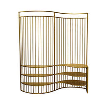 Room Screen Even La partizione dello Schermo di Lusso in Oro può Essere utilizzata Come scaffale, Design Cavo Creativo, Decorazione per Schermo Mobile in Metallo Pieghevole